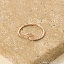 Load image into Gallery viewer, Wave Cutout Adjustable Ring
