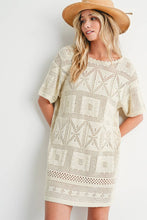 Load image into Gallery viewer, AZTEC KNIT SHIFT DRESS
