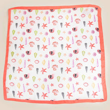 Load image into Gallery viewer, Sealife Multi Seashells Bandana Scarf
