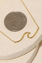 Load image into Gallery viewer, Dainty Wave Pendant Necklace
