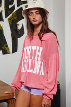 Load image into Gallery viewer, NORTH CAROLINA Oversized Graphic Sweatshirt
