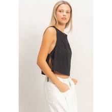 Load image into Gallery viewer, Sleeveless Textured Eyelet Top
