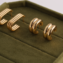 Load image into Gallery viewer, Small &amp; Bold Hoops, Water-Resistant
