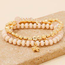 Load image into Gallery viewer, 3Pc Pebble Stone Beaded Bracelet Set
