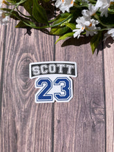 Load image into Gallery viewer, Nathan Scott #23 Jersey: One Tree Hill Sticker/Magnet: No bag / Sticker
