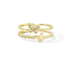 Load image into Gallery viewer, Delicate Butterflies Adjustable Ring
