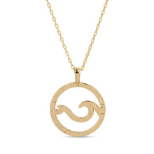 Load image into Gallery viewer, Double Wave Pendant Necklace
