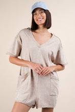 Load image into Gallery viewer, Mineral Washed Oversized Romper
