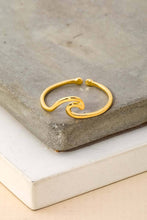 Load image into Gallery viewer, Wave Cutout Adjustable Ring
