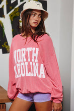 Load image into Gallery viewer, NORTH CAROLINA Oversized Graphic Sweatshirt
