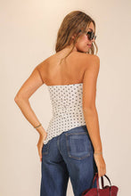Load image into Gallery viewer, Polka Dot Darling Asymmetrical Tube Top
