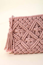 Load image into Gallery viewer, Crochet Clutch Tassel Bag
