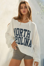 Load image into Gallery viewer, NORTH CAROLINA Oversized Graphic Sweatshirt
