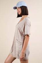 Load image into Gallery viewer, Mineral Washed Oversized Romper
