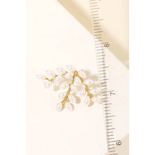 Load image into Gallery viewer, Pearl Leaf Earrings
