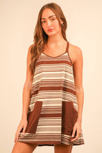 Load image into Gallery viewer, Striped Mini Dress W/ Shorts

