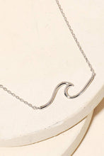 Load image into Gallery viewer, Dainty Wave Pendant Necklace
