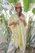 Load image into Gallery viewer, Pom Trimmed Jacquard Kimono
