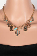 Load image into Gallery viewer, Western Cowboy Charm Necklace
