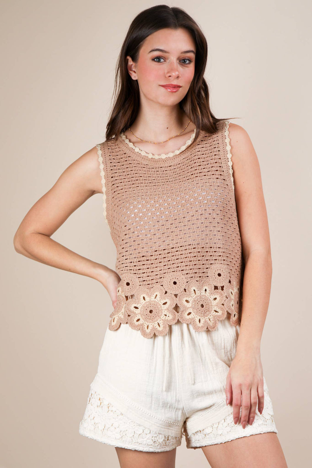 Floral Crochet Top