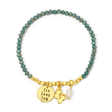 Load image into Gallery viewer, Sea, Sun, Sandals Charm Bracelet
