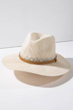 Load image into Gallery viewer, Nubby Panama Hat with Braid Trim
