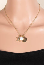 Load image into Gallery viewer, Sand Dollar Starfish and Pearl Shell Necklace
