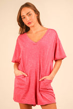 Load image into Gallery viewer, Mineral Washed Oversized Romper
