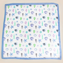 Load image into Gallery viewer, Sealife Multi Seashells Bandana Scarf
