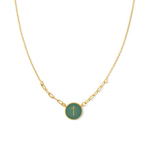 Load image into Gallery viewer, Delicate Cross Color Pop Necklace
