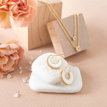 Load image into Gallery viewer, Small Colorful Pavé Hoops
