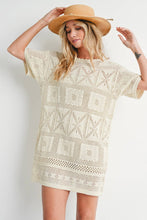 Load image into Gallery viewer, AZTEC KNIT SHIFT DRESS
