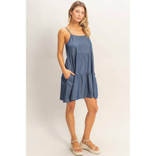 Load image into Gallery viewer, Tiered Spaghetti Strap Dress
