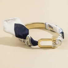 Load image into Gallery viewer, Scarf Wrapped Tube Bangle Bracelet
