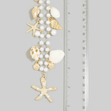 Load image into Gallery viewer, Pearl And Shell Charm Starfish Necklace

