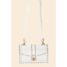 Load image into Gallery viewer, Rhinestone Studded Clear Clutch Bag
