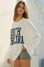 Load image into Gallery viewer, NORTH CAROLINA Oversized Graphic Sweatshirt
