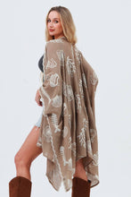 Load image into Gallery viewer, Ocean Embroidered Kimono: Coastal Spring Cover-Up
