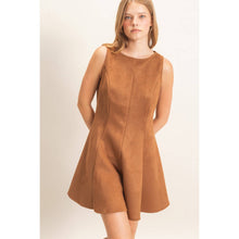 Load image into Gallery viewer, Sleeveless Suede Mini Dress
