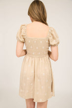 Load image into Gallery viewer, DAISY SMOCKED MINI DRESS
