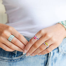 Load image into Gallery viewer, Assorted Color 2mm Stretch Seed Bead Rings
