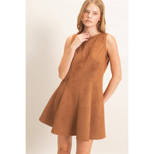 Load image into Gallery viewer, Sleeveless Suede Mini Dress

