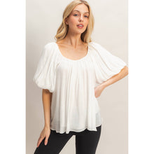 Load image into Gallery viewer, Gathered Puff Sleeve Blouse
