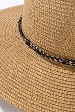 Load image into Gallery viewer, Braided Double Band Panama Hat
