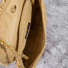 Load image into Gallery viewer, Woven Raffia Flap Shoulder Bag
