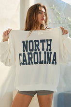 Load image into Gallery viewer, NORTH CAROLINA Oversized Graphic Sweatshirt
