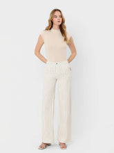 Load image into Gallery viewer, HIGH RISE FULL LENGTH STRIPED WIDE LEG JEANS V3836STR
