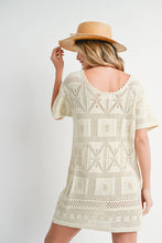 Load image into Gallery viewer, AZTEC KNIT SHIFT DRESS
