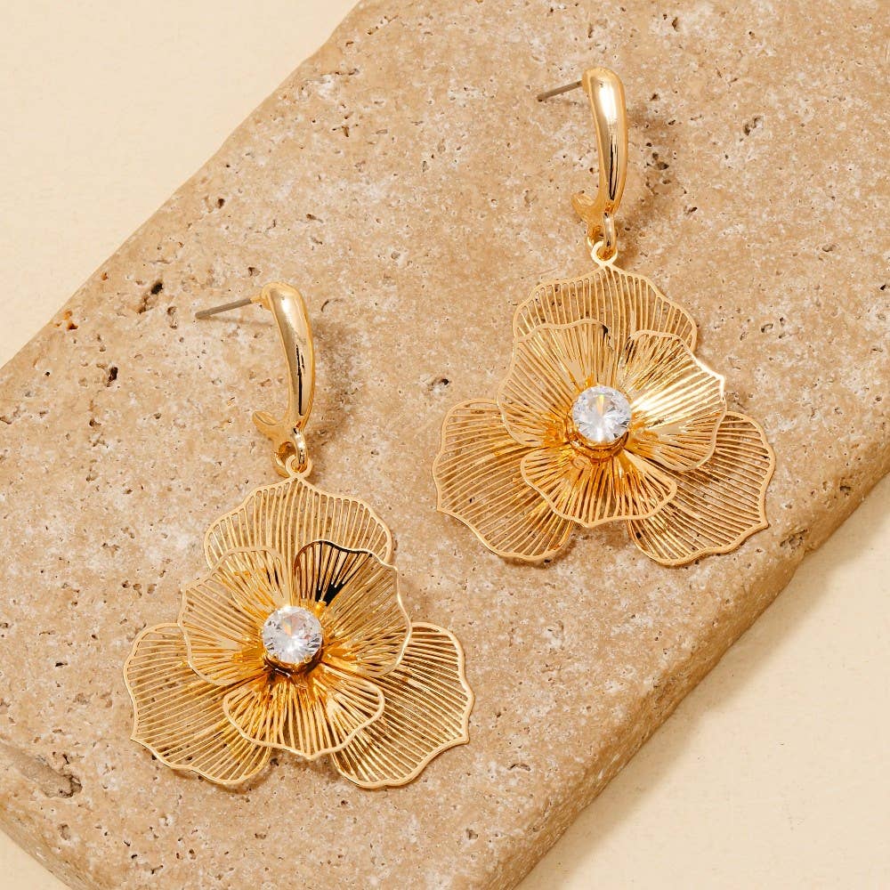 Single Flower Earrings