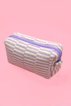 Load image into Gallery viewer, CHECKER MAKEUP POUCH BAG
